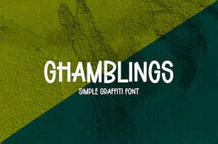 Ghamblings - Simple Graffiti Font Font Download