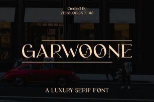 Garwoone Luxury Serif Font Font Download