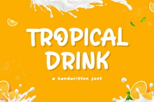 Tropical Drink Font Download