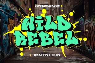 Wild Rebel - Strong Graffiti Font Font Download