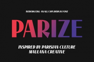 Parize Display Font Font Download