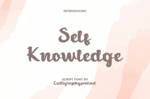 Self Knowledge Font Download