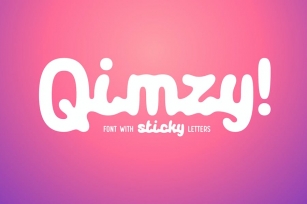 Qimzy - smooth sticky font Font Download