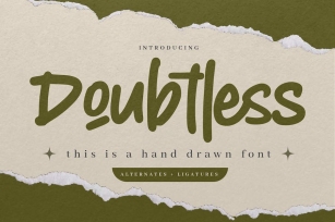 Doubtless - Hand Drawn Font Font Download