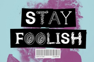 Stay Foolish - Handdrawn Display Font Font Download