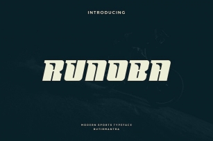 Runoba - Modern Sport Font Font Download
