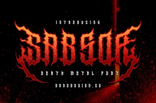 SabsoR Metal Horror Font Font Download