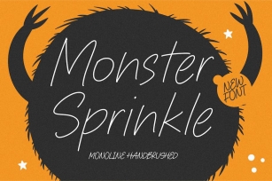 Monster Sprinkle Script Font Font Download