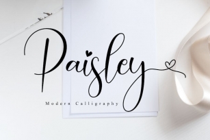 Paisley - Wedding Font Font Download
