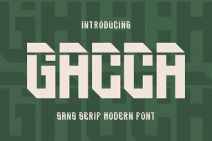 Gacca - Modern Sans Serif Font Download