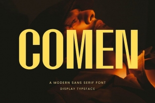 Comen Modern Sans Serif Font Typeface Font Download