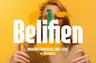 Belifien - Modern Condensed Sans Serif Font Download