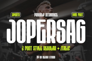 Jopersag - Sport Font Font Download