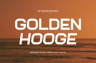Golden Hooge - Modern Sans Serif Font Font Download