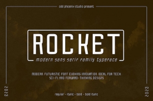 Rocket - Modern Sans Serif Family Typeface Font Download