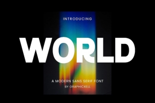 World Modern Sans Serif Font Typeface Font Download