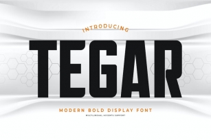 TEGAR - Modern Bold Display Font Font Download