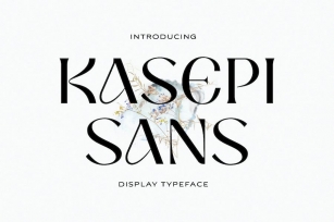 Kasepi Sans Display Typeface Font Download