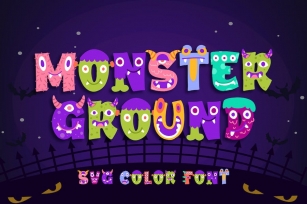 Monster Ground - SVG Color Font Font Download