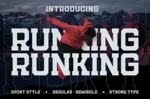 Runking - A Modern Sport Font Font Download