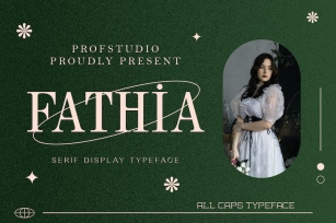 Fathia - Serif Display Typeface Font Download