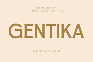 Gentika - Modern Elegant Serif Font Download