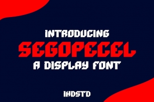 segopecel Display Font Font Download