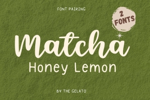 Matcha Honey Lemon Modern Calligraphy Font Duo Font Download