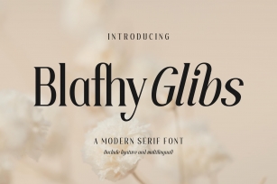 Blafhy Glibs Font Download