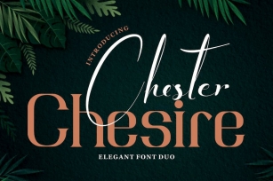 Chester Chesire - Elegant Font Duo Font Download