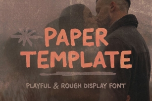 Paper Template Rough Casual Font Font Download