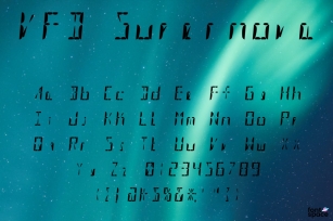 VFD Supernova Font Download