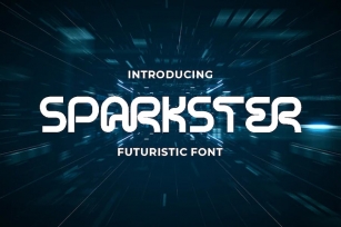 Sparkster - Futuristic Font Font Download