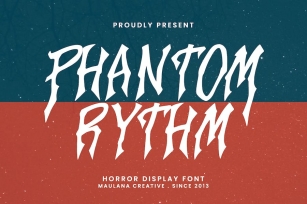 Phantom Rythm Horror Decorative Display Font Font Download