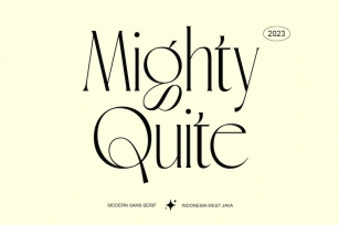Mighty Quite Font Download