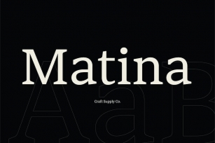 Matina Typeface Font Download