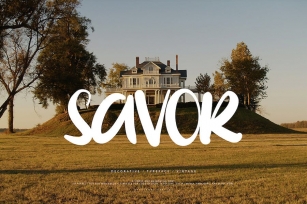 Savor - Decorative Font Font Download