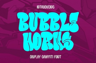 Bubble Horns - Display Graffiti Font Font Download