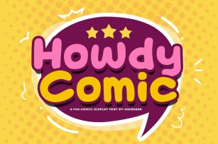 Howdy Comic Font Download