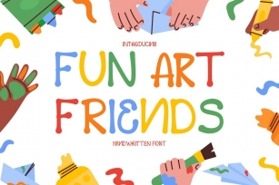 Fun Art Friends - Handwritten Font Font Download