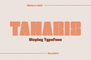 Tanaris - Modern Bold Font Download