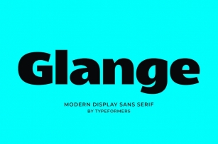 Glange - Modern Display Sans Serif Font Download
