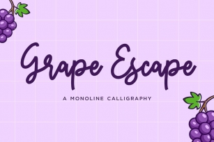 Grape Escape Script Font Font Download