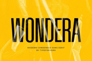 Wondera - Modern Condensed Sans Font Download