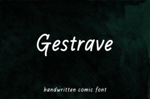 Gestrave - Handwritten script font Font Download