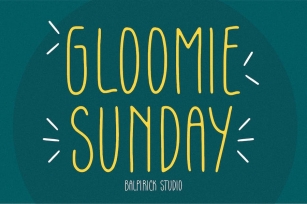 Gloomie Sunday Handwriting Font Font Download