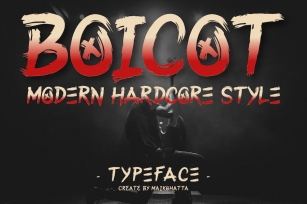 Boicot - Modern Hardcore Style Font Download
