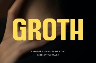 Groth Modern Sans Serif Font Typeface Font Download