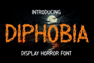 Diphobia - Display Horor Font Font Download