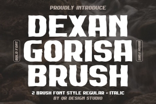 Dexan Gorisa Brush - Regular + Italic Font Download